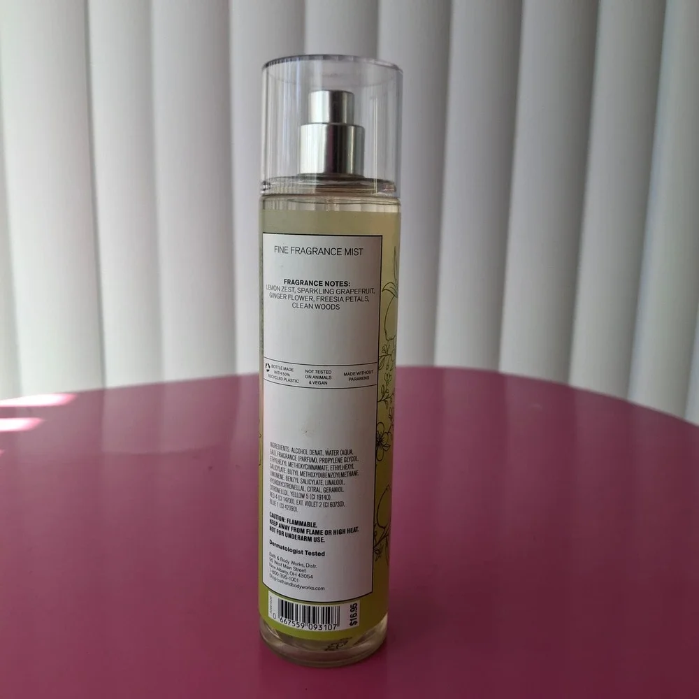 Bath & Body Works WHITE CITRUS Fine Fragrance Mist 8 fl oz